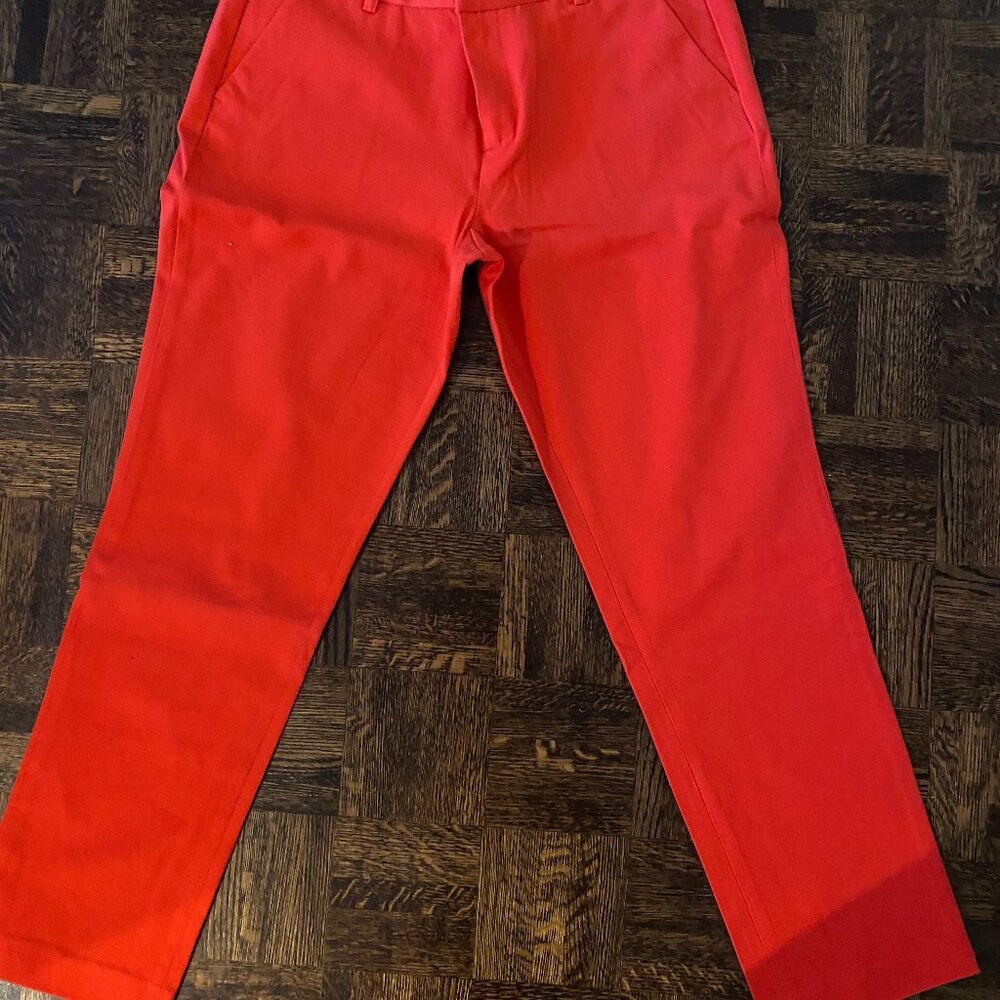 Tommy Hilfiger Red Cropped Ankle Pants
